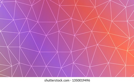 Abstract polygonal template. Decorative design for your idea. Vector illustration. Blur Sweet Dreamy Gradient Color Background