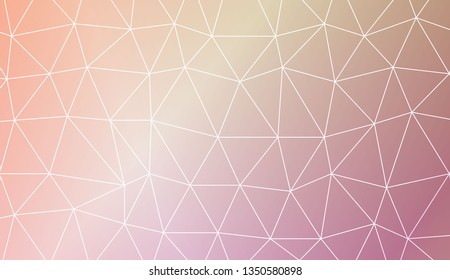 Abstract polygonal template. Decorative design for your idea. Vector illustration. Blur Sweet Dreamy Gradient Color Background