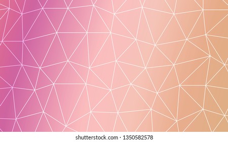 Abstract polygonal template. Decorative design for your idea. Vector illustration. Blur Sweet Dreamy Gradient Color Background