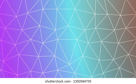 Abstract polygonal template. Decorative design for your idea. Vector illustration. Blur Sweet Dreamy Gradient Color Background
