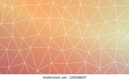 Abstract polygonal template. Decorative design for your idea. Vector illustration. Blur Sweet Dreamy Gradient Color Background