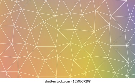 Abstract polygonal template. Decorative design for your idea. Vector illustration. Blur Sweet Dreamy Gradient Color Background