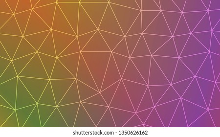 Abstract polygonal template. Decorative design for your idea. Vector illustration. Blur Sweet Dreamy Gradient Color Background