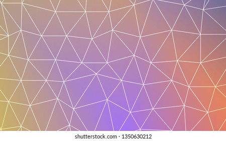 Abstract polygonal template. Decorative design for your idea. Vector illustration. Blur Sweet Dreamy Gradient Color Background