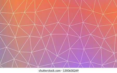 Abstract polygonal template. Decorative design for your idea. Vector illustration. Blur Sweet Dreamy Gradient Color Background