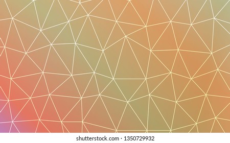 Abstract polygonal template. Decorative design for your idea. Vector illustration. Blur Sweet Dreamy Gradient Color Background