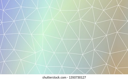 Abstract polygonal template. Decorative design for your idea. Vector illustration. Blur Sweet Dreamy Gradient Color Background