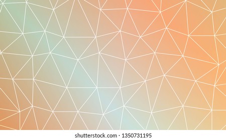 Abstract polygonal template. Decorative design for your idea. Vector illustration. Blur Sweet Dreamy Gradient Color Background