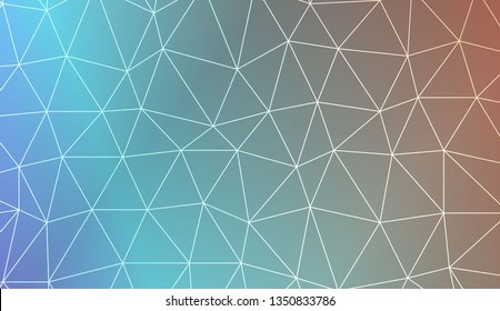 Abstract polygonal template. Decorative design for your idea. Vector illustration. Blur Sweet Dreamy Gradient Color Background