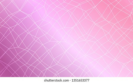 Abstract polygonal template. Decorative design for your idea. Vector illustration. Creative gradient color.