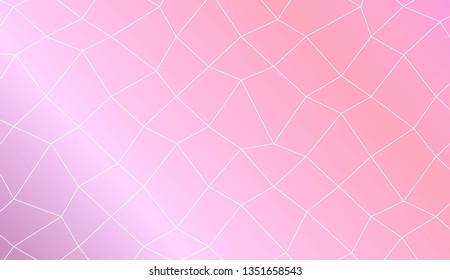 Abstract polygonal template. Decorative design for your idea. Vector illustration. Creative gradient color.
