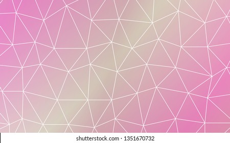 Abstract polygonal template. Decorative design for your idea. Vector illustration. Blur Sweet Dreamy Gradient Color Background