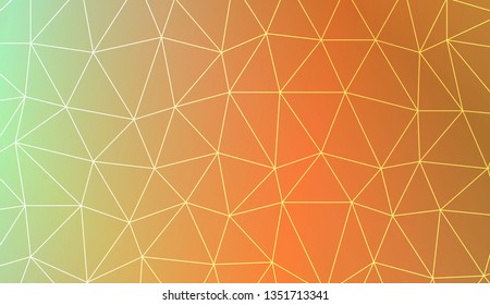Abstract polygonal template. Decorative design for your idea. Vector illustration. Blur Sweet Dreamy Gradient Color Background