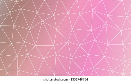 Abstract polygonal template. Decorative design for your idea. Vector illustration. Blur Sweet Dreamy Gradient Color Background