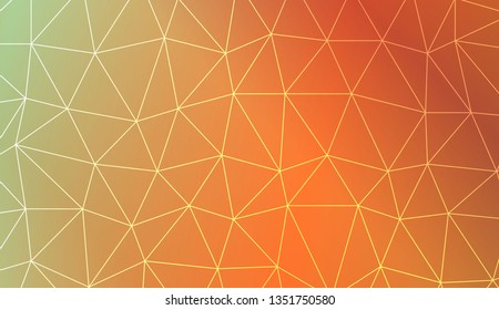 Abstract polygonal template. Decorative design for your idea. Vector illustration. Blur Sweet Dreamy Gradient Color Background