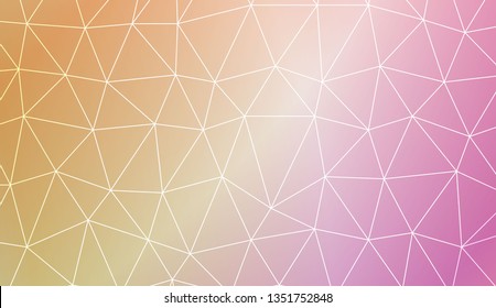 Abstract polygonal template. Decorative design for your idea. Vector illustration. Blur Sweet Dreamy Gradient Color Background