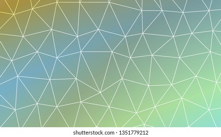 Abstract polygonal template. Decorative design for your idea. Vector illustration. Blur Sweet Dreamy Gradient Color Background