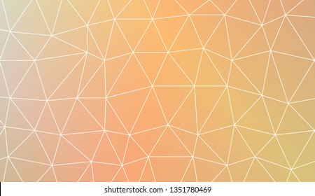 Abstract polygonal template. Decorative design for your idea. Vector illustration. Blur Sweet Dreamy Gradient Color Background