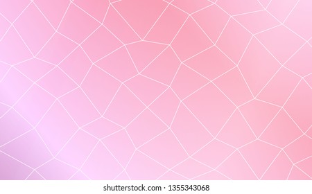 Abstract polygonal template. Decorative design for your idea. Vector illustration. Creative gradient color.