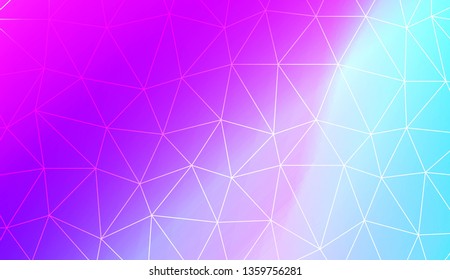 Abstract polygonal template. Design for flyer, wallpaper, presentation, paper. Vector illustration. Creative gradient color