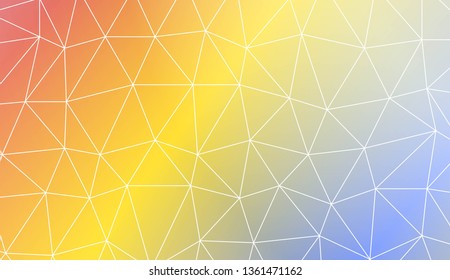 Abstract polygonal template. Design for flyer, wallpaper, presentation, paper. Vector illustration. Creative gradient color