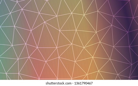 Abstract polygonal template. Design for flyer, wallpaper, presentation, paper. Vector illustration. Creative gradient color