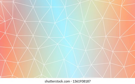 Abstract polygonal template. Design for flyer, wallpaper, presentation, paper. Vector illustration. Creative gradient color
