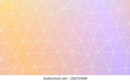 Abstract polygonal template. Design for flyer, wallpaper, presentation, paper. Vector illustration. Creative gradient color