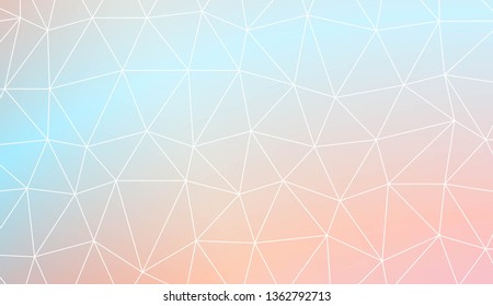 Abstract polygonal template. Design for flyer, wallpaper, presentation, paper. Vector illustration. Creative gradient color