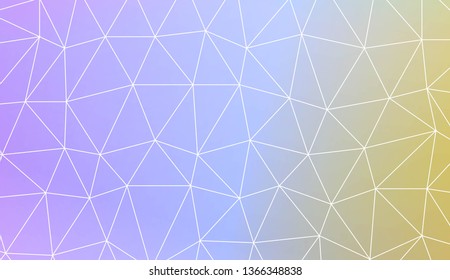 Abstract polygonal template. Design for flyer, wallpaper, presentation, paper. Vector illustration. Creative gradient color