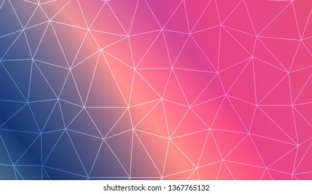 Abstract polygonal template. Design for flyer, wallpaper, presentation, paper. Vector illustration. Creative gradient color