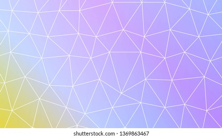 Abstract polygonal template. Design for flyer, wallpaper, presentation, paper. Vector illustration. Creative gradient color