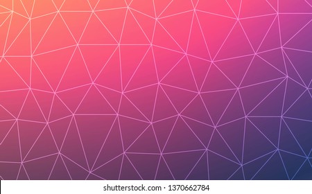 Abstract polygonal template. Design for flyer, wallpaper, presentation, paper. Vector illustration. Creative gradient color