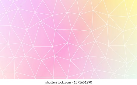 Abstract polygonal template. Design for flyer, wallpaper, presentation, paper. Vector illustration. Creative gradient color