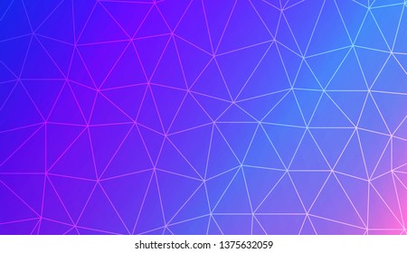 Abstract polygonal template. Design for flyer, wallpaper, presentation, paper. Vector illustration. Creative gradient color