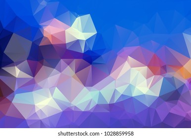 Abstract polygonal template. Modern geometrical abstract illustration with gradient. The textured pattern can be used for background.