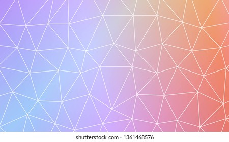 Abstract polygonal template. Modern pattern for a brand book. Vector illustration. Creative gradient color