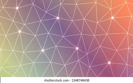 Abstract polygonal template. Texture for your design. Vector illustration. Light Gradient Abstract Background