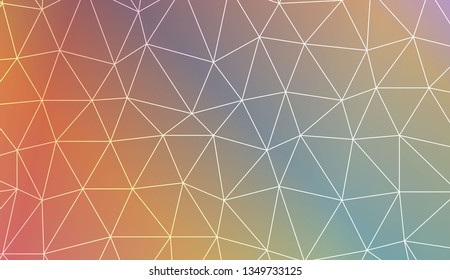 Abstract polygonal template. Texture for your design. Vector illustration. Light Gradient Abstract Background