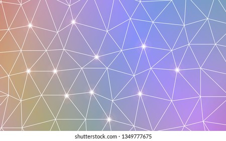 Abstract polygonal template. Texture for your design. Vector illustration. Light Gradient Abstract Background