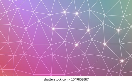 Abstract polygonal template. Texture for your design. Vector illustration. Light Gradient Abstract Background