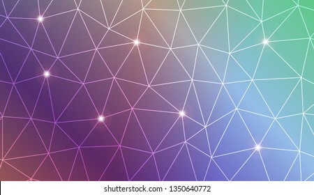 Abstract polygonal template. Texture for your design. Vector illustration. Light Gradient Abstract Background