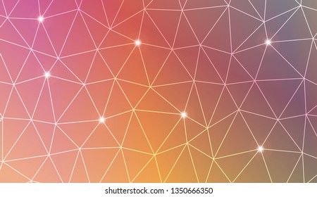 Abstract polygonal template. Texture for your design. Vector illustration. Light Gradient Abstract Background