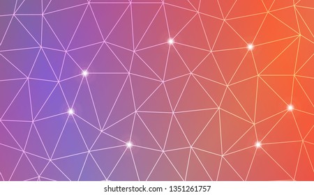 Abstract polygonal template. Texture for your design. Vector illustration. Light Gradient Abstract Background