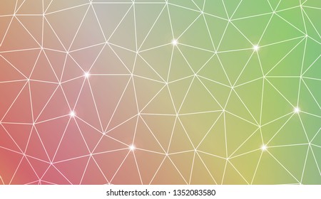 Abstract polygonal template. Texture for your design. Vector illustration. Light Gradient Abstract Background