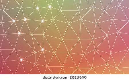 Abstract polygonal template. Texture for your design. Vector illustration. Light Gradient Abstract Background