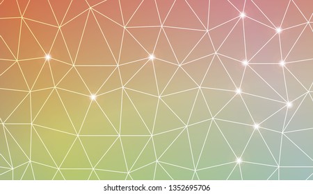 Abstract polygonal template. Texture for your design. Vector illustration. Light Gradient Abstract Background