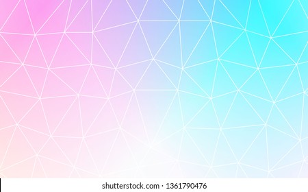 Abstract polygonal template. Texture for your design. Vector illustration. Light Gradient Abstract Background