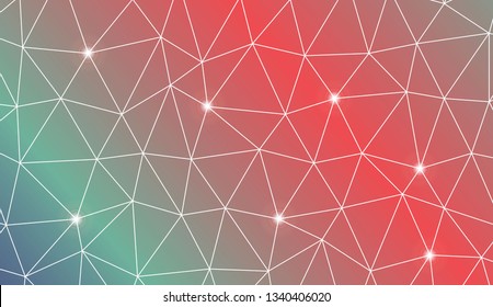 Abstract polygonal template. For textures or wallpaper. Vector illustration. Creative gradient color