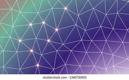 Abstract polygonal template. For textures or wallpaper. Vector illustration. Creative gradient color